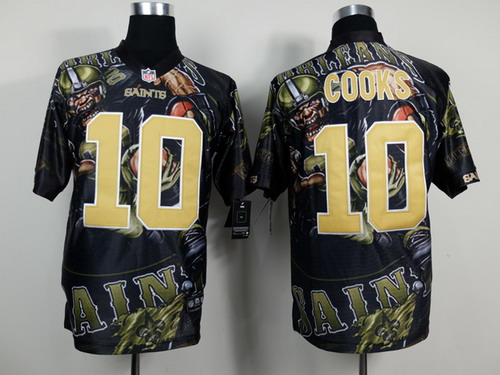Nike New Orleans Saints #10 Brandin Cooks 2014 Fanatic Fashion Elite Jersey
