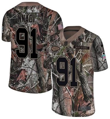 Nike Chiefs #91 Derrick Nnadi Camo Men's Stitched NFL Limited Rush Realtree Jersey