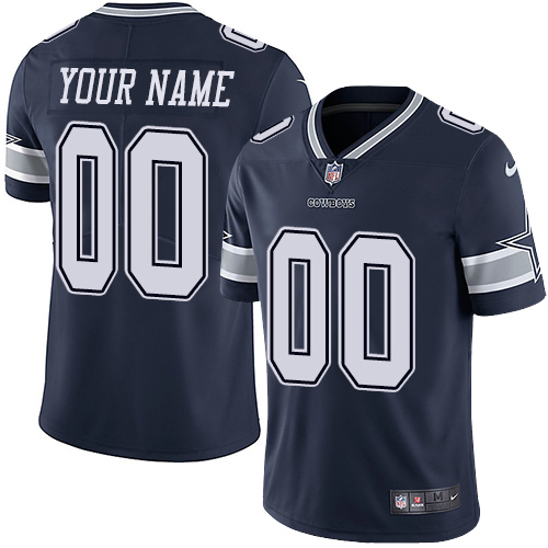 Youth Nike Dallas Cowboys Alternate Navy Blue Customized Vapor Untouchable Limited NFL Jersey
