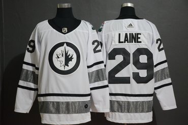 Men's Winnipeg Jets 29 Patrik Laine White 2019 NHL All-Star Adidas Jersey