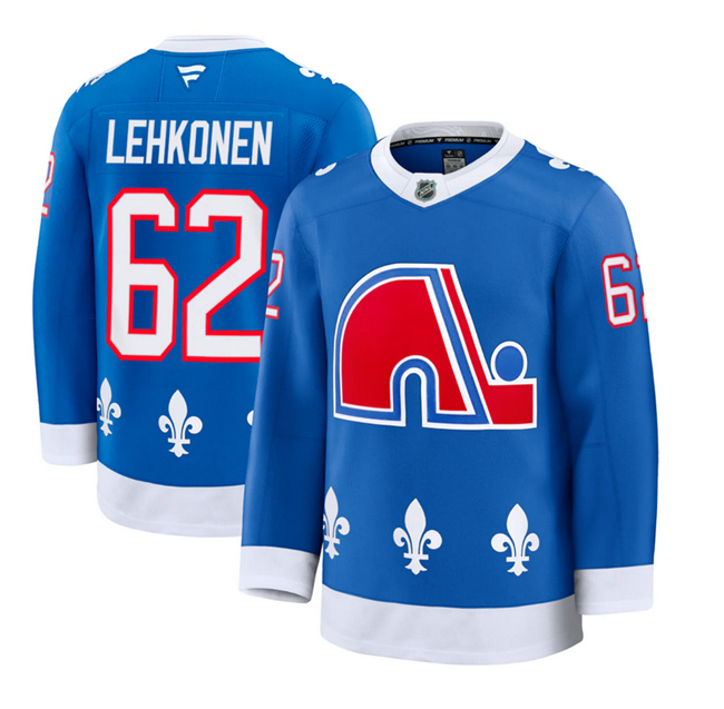Men's Colorado Avalanche #62 Artturi Lehkonen Blue 2025 Alternate Stitched Jersey