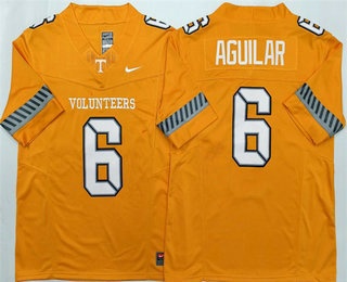 Men's Tennessee Volunteers #6 Joey Aguilar Limited Orange 2025 College Football Jersey