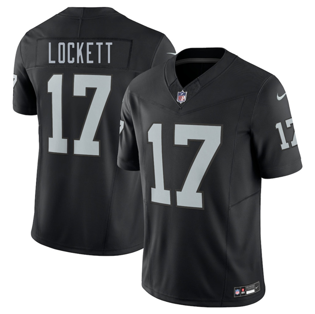 Men's Las Vegas Raiders #17 Tyler Lockett Black 2025 F.U.S.E. Vapor Untouchable Limited Stitched Football Jersey