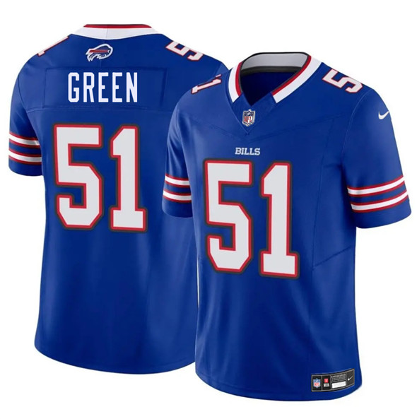 Men's Buffalo Bills #51 Kendrick Green Blue 2025 F.U.S.E. Vapor Untouchable Limited Football Stitched Jersey