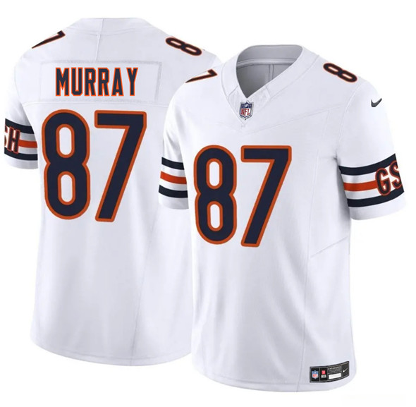Men's Chicago Bears #87 Jordan Murray White 2025 F.U.S.E. Vapor Football Stitched Jersey
