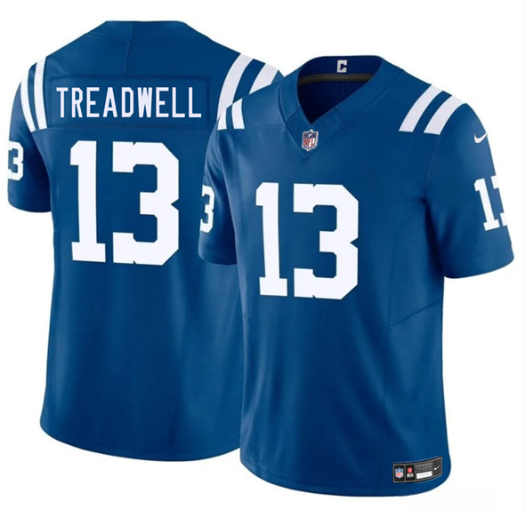 Men's Indianapolis Colts #13 Laquon Treadwell Blue 2025 F.U.S.E. Vapor Limited Football Stitched Jersey
