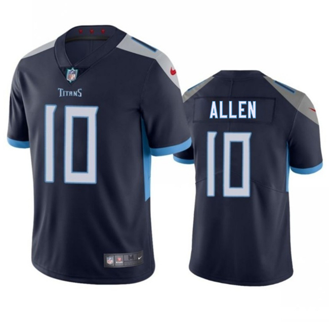 Men's Tennessee Titans #10 Brandon Allen Navy 2025 Vapor Untouchable Football Stitched Jersey