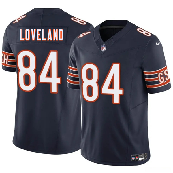 Men's Chicago Bears #84 Colston Loveland Navy 2025 Draft F.U.S.E. Vapor Untouchable Limited Football Stitched Jersey