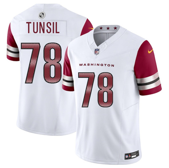 Men's Washington Commanders #78 Laremy Tunsil White 2025 F.U.S.E. Vapor Limited Football Stitched Jersey