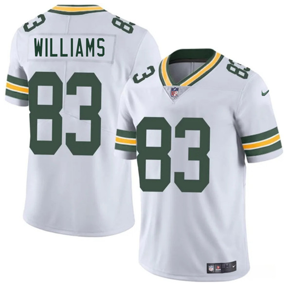 Men's Green Bay Packers #83 Savion Williams White 2025 Draft Vapor Untouchable Limited Football Stitched Jersey