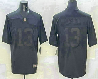 Men's Las Vegas Raiders #13 Hunter Renfrow Balck Vapor Untouchable Stitched Jersey