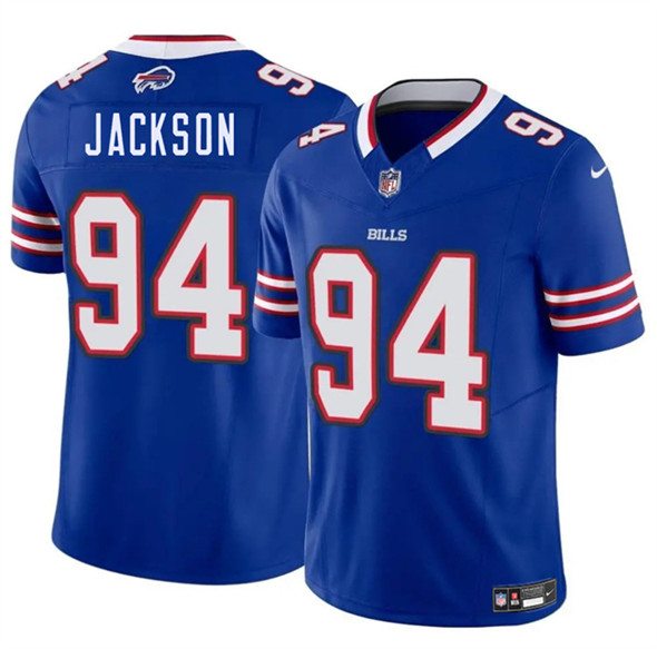 Men's Buffalo Bills #94 Landon Jackson Blue 2025 Draft F.U.S.E. Vapor Untouchable Limited Football Stitched Jersey