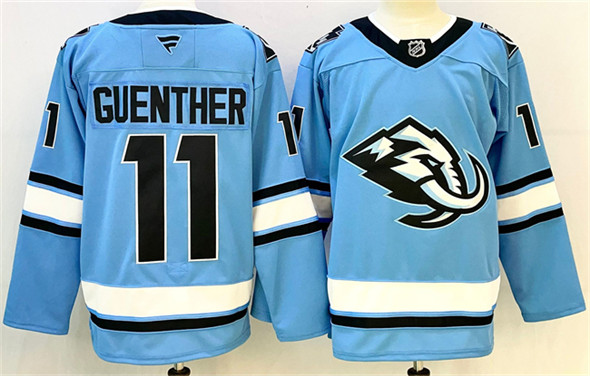 Men's Utah Mammoth #11 Dylan Guenther Blue 2025 Stitched Jersey