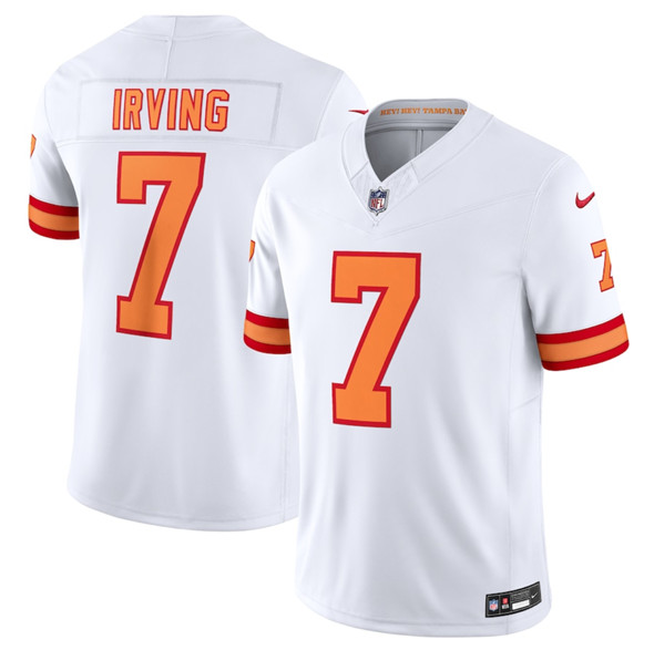 Men's Tampa Bay Buccaneers #7 Bucky Irving White 2025 F.U.S.E. Vapor Limited Football Stitched Jersey