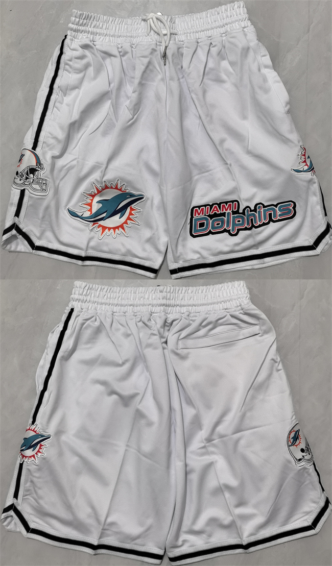 Men's Maimi Dolphins White Shorts (Run Small)