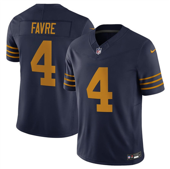 Men's Green Bay Packers #4 Brett Favre Navy The 1923 Classic Vapor F.U.S.E. Limited Football Stitched Jersey