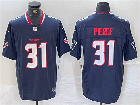 Men's Houston Texans #31 Dameon Pierce Navy F.U.S.E. Vapor Limited Football Stitched Jersey