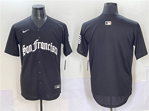 Men's San Francisco Giants Blank Black 'Gothic Fog Edition' Vapor Premier Limited Stitched Jersey