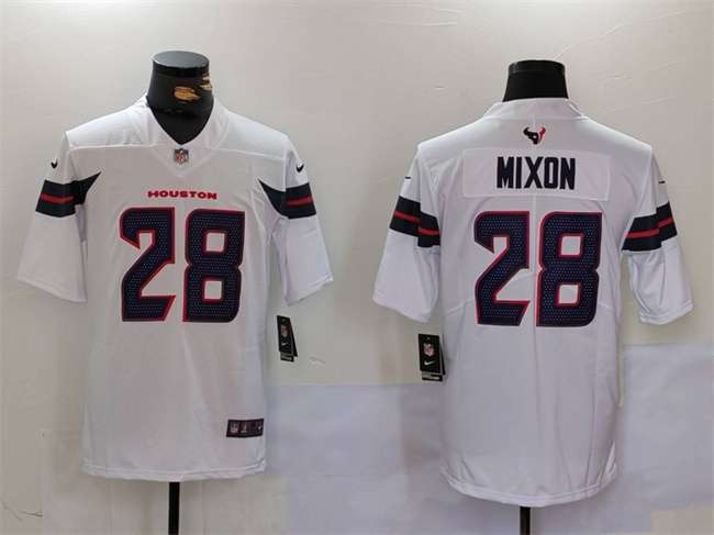 Men's Houston Texans #28 Joe Mixon White Vapor Untouchable Stitched Football Jersey