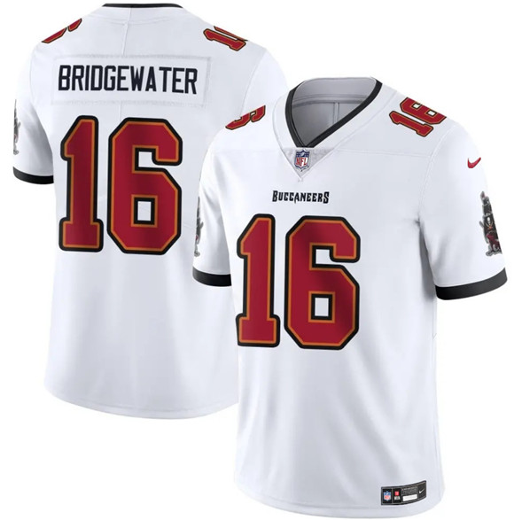 Men's Tampa Bay Buccaneers #16 Teddy Bridgewater White Vapor Limited Football Stitched Jersey