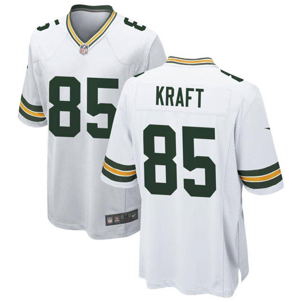 Men's Green Bay Packers #85 Tucker Kraft White Football Stitched Game Jersey