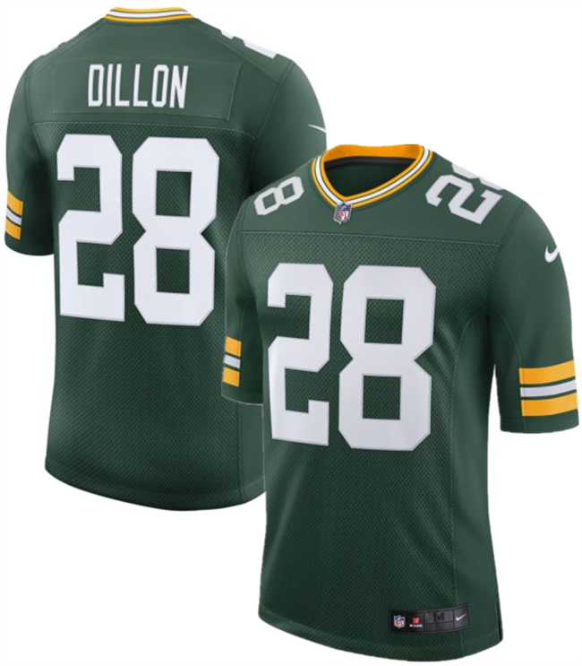 Men's Green Bay Packers #28 A. J. Dillon Green 2025 New Vapor Untouchable Limited Football Stitched Jersey