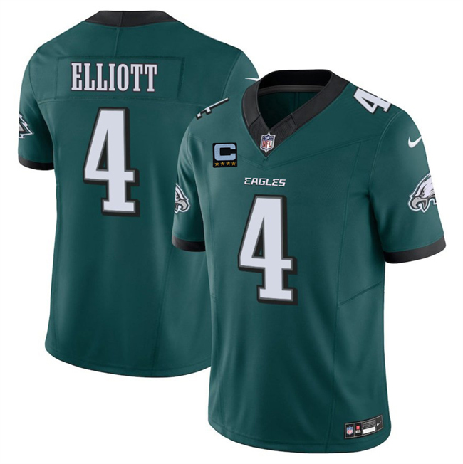 Men's Philadelphia Eagles #4 Jake Elliott Green 2025 F.U.S.E. With 4-Star C Patch Vapor Untouchable Limited Stitched Football Jersey