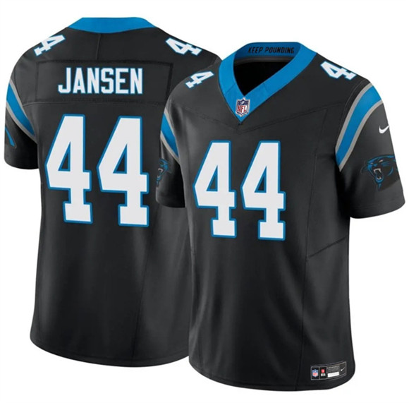 Men's Carolina Panthers #44 J.J. Jansen Black 2025 F.U.S.E. Vapor Limited Football Stitched Jersey