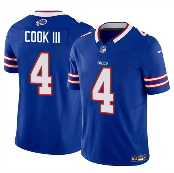 Men's Buffalo Bills #4 James Cook III Blue 2025 F.U.S.E. Vapor Untouchable Limited Football Stitched Jersey