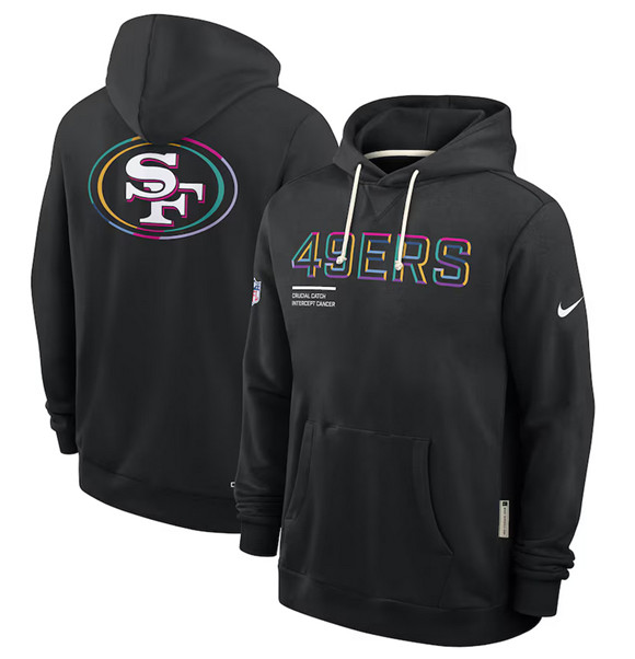 Men's San Francisco 49ers Black 2025 Crucial Catch Dri-FIT Hoodie
