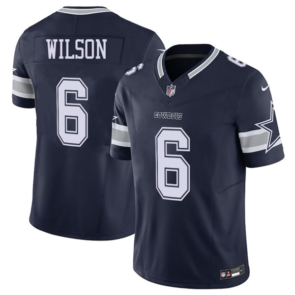 Men's Dallas Cowboys #6 Donovan Wilson Navy 2025 F.U.S.E Vapor Untouchable Limited Football Stitched Jersey