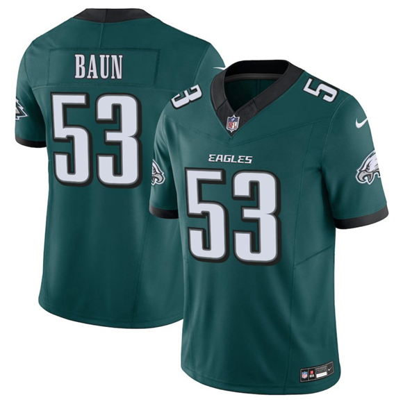 Men's Philadelphia Eagles #53 Zack Baun Green 2025 F.U.S.E. Vapor Untouchable Limited Football Stitched Jersey