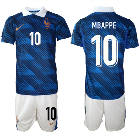 Men's France #10 MBAPPE National Team FIFA x World Cup 2026 Home On Field Jersey