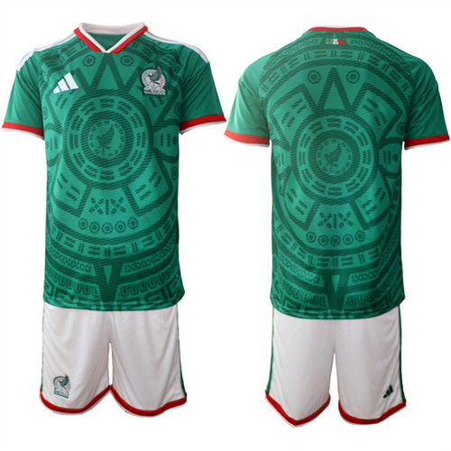 Men's Mexico Blank National Team FIFA x World Cup 2026 Home Green On Field Jersey
