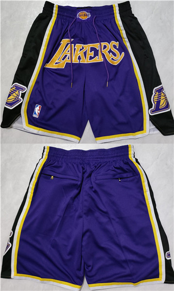 Los Angeles Lakers Purple Shorts (Run Small)