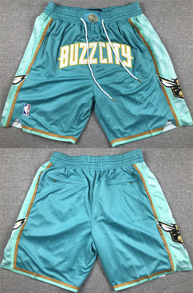 Mens Charlotte Hornets Teal Shorts (Run Small)