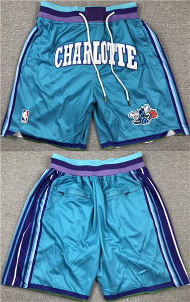 Mens Charlotte Hornets Teal Shorts