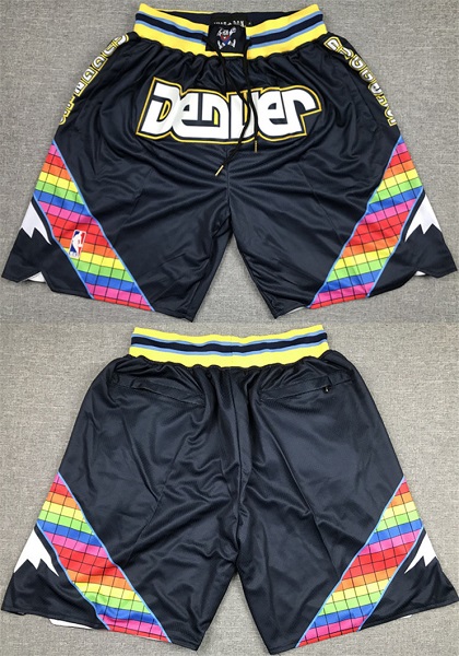 Mens Denver Nuggets Navy Shorts (Run Smaller)