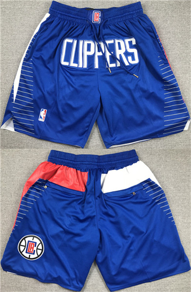 Mens Los Angeles Clippers Blue Shorts (Run Small)