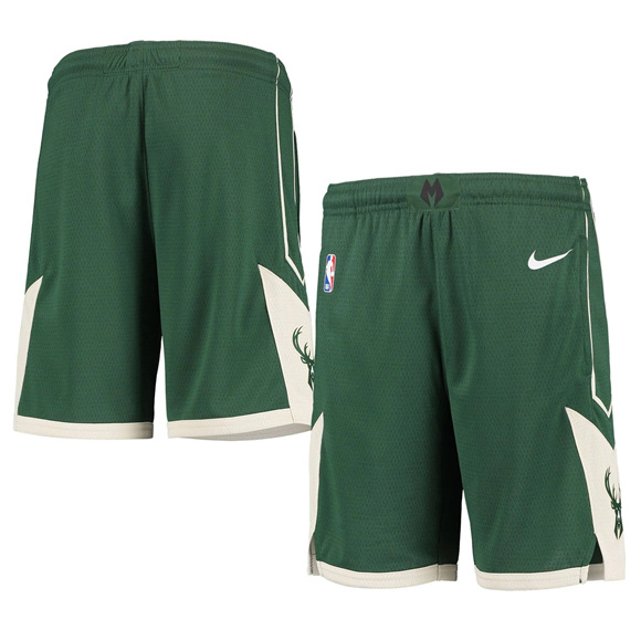 Mens Milwaukee Bucks Green NBA Shorts (Run Smaller)