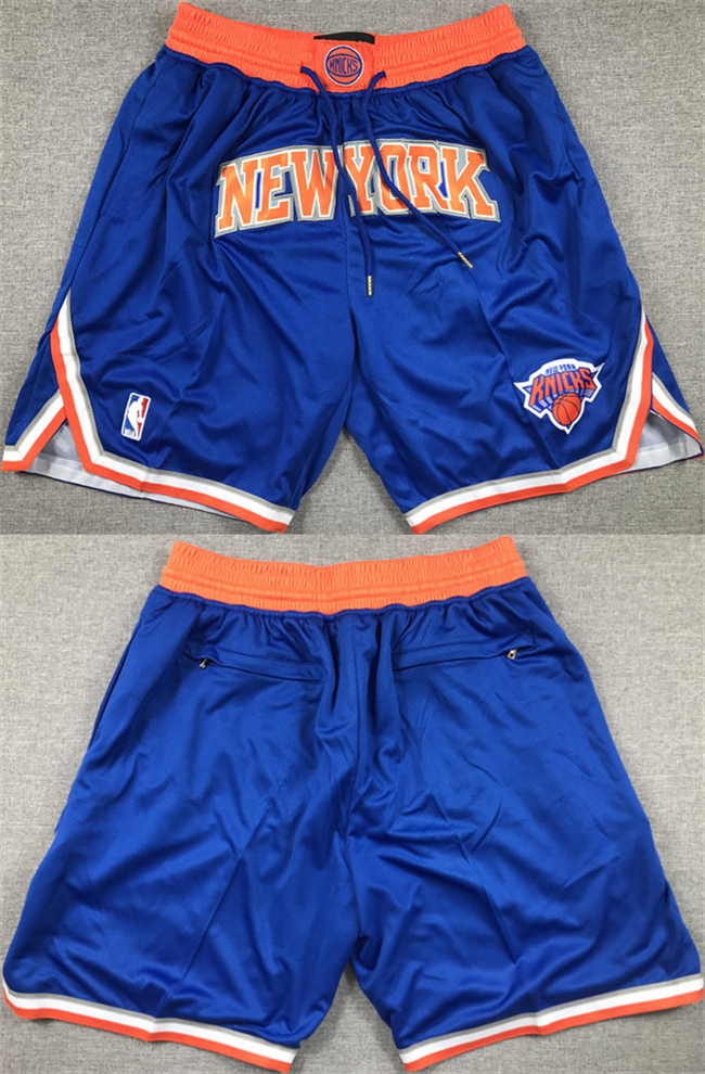 Mens New Yok Knicks Royal Shorts (Run Small)