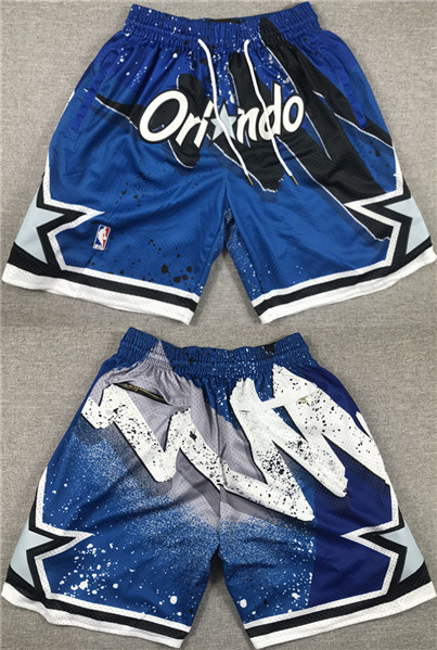 Mens Orlando Magic Blue Shorts(Run Small)