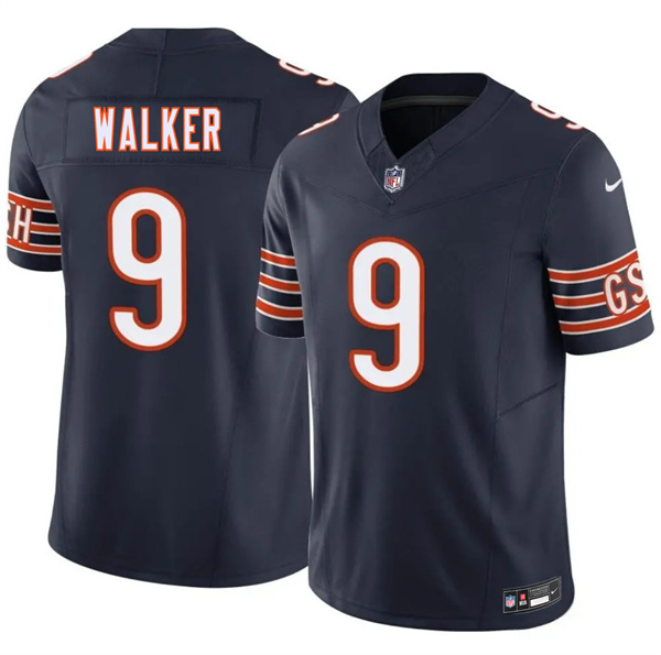 Men's Chicago Bears #9 Jahdae Walker Navy 2026 F.U.S.E. Vapor Untouchable Limited Football Stitched Jersey