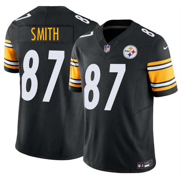 Men's Pittsburgh Steelers #87 Brandon Smith Black 2026 F.U.S.E. Vapor Limited Football Stitched Jersey