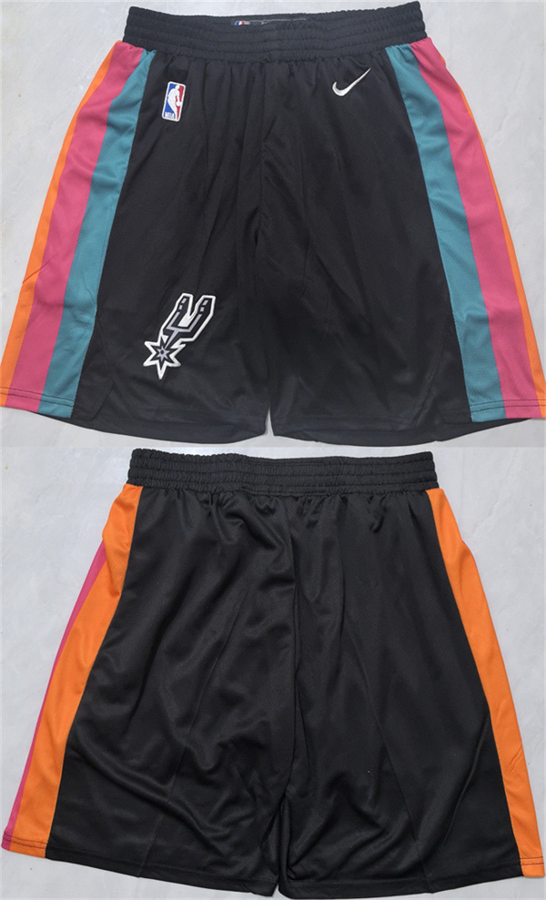 Men's San Antonio Spurs Black Shorts (Run Small)