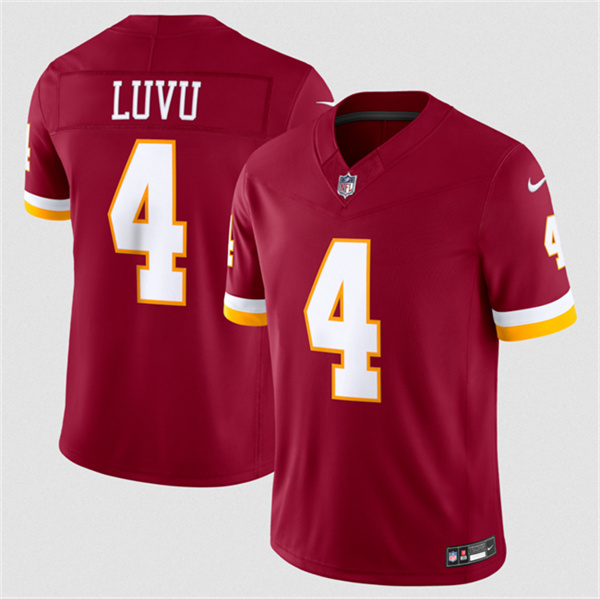 Men's Washington Commanders #4 Frankie Luvu Burgundy 2026 F.U.S.E. Vapor Limited Football Stitched Jersey