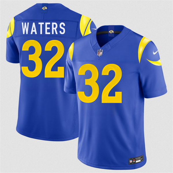 Men's Los Angeles Rams #32 Jordan Waters Royal 2026 F.U.S.E. Vapor Limited Football Stitched Jersey