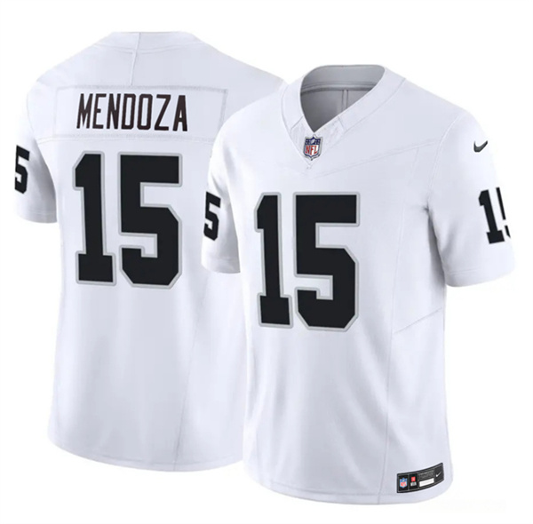 Men's Las Vegas Raiders #15 Fernando Mendoza White 2026 Draft F.U.S.E. Vapor Untouchable Limited Football Stitched Jersey