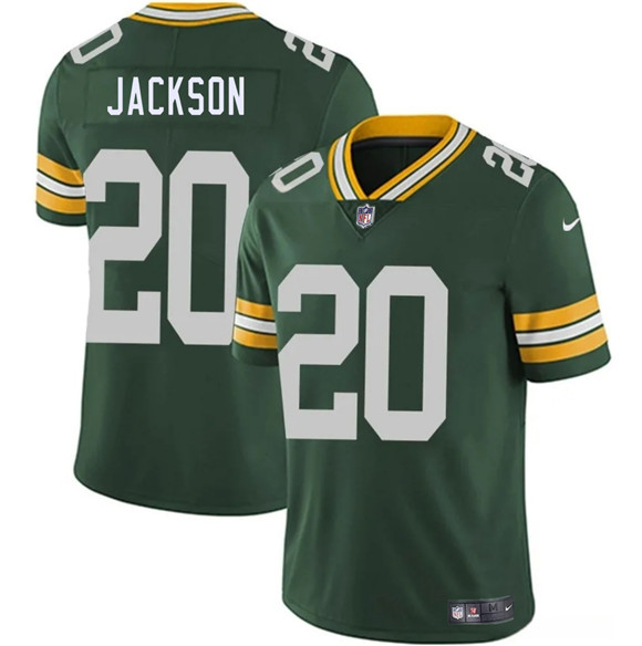 Men's Green Bay Packers #20 Domani Jackson Green 2026 Vapor Untouchable Limited Football Stitched Jersey