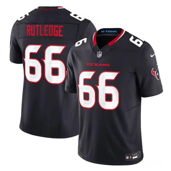 Men's Houston Texans #66 Keylan Rutledge Navy 2nd Alternate 2026 F.U.S.E. Vapor Limited Football Stitched Jersey